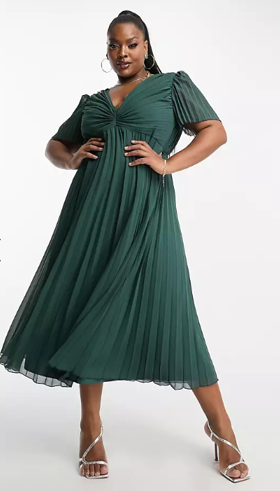 Robe Midi verte - T46 - C03508