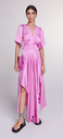 MAJE - Robe Midi rose - T40 - C03550