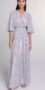 MAJE - Robe Maxi argent - T40 - C03551