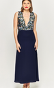 MAISON GUILLEMETTE - Robe Maxi bleu  - T36 - C03552