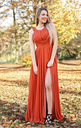 Robe Maxi terracotta - T40 - C03585