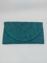 Sac pochette osier vert - A1383