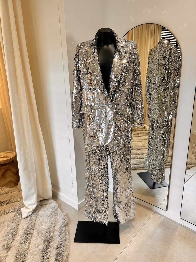 ASOS Suit sequin argent - 986