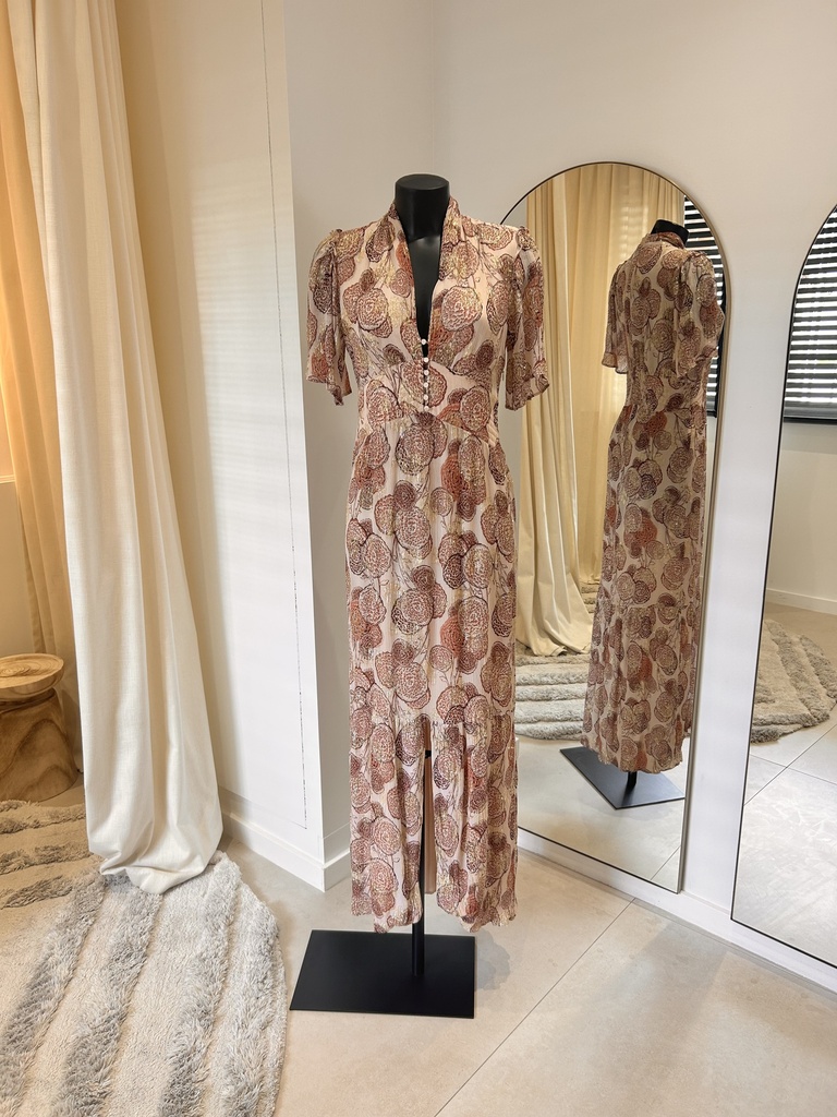 BA&SH - Hide Dress vieux rose - 996