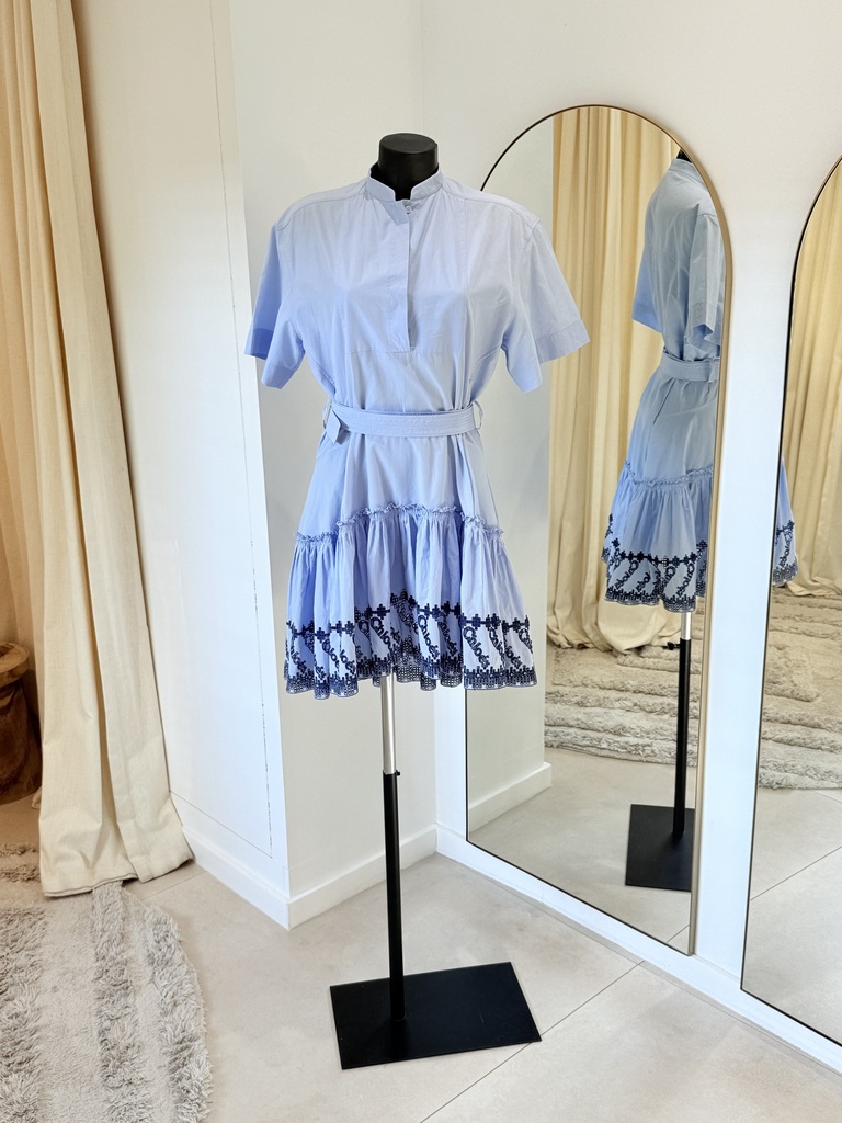 CHLOE - Robe bleu ciel - 1014