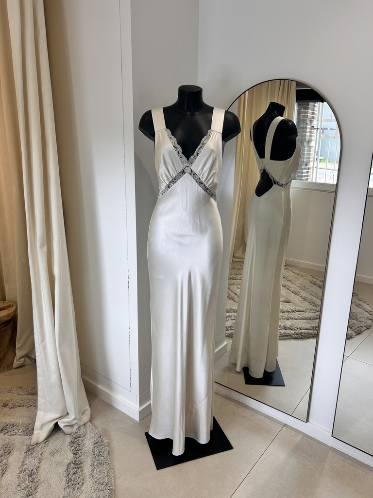 REFORMATION Chania Dress blanche cassée nuisette - 1195