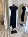 REFORMATION Frasier Dress robe noire fendue - 1196