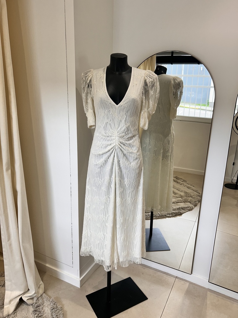 ROTATE Robe dentelle blanche - 1209