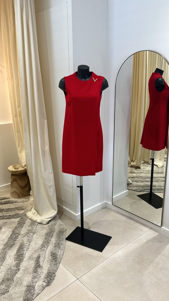 LUXE - VALENTINO - Robe V rouge - 1277