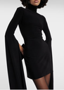 NORMA KAMALI - Robe noire avec manches évasées - C01115