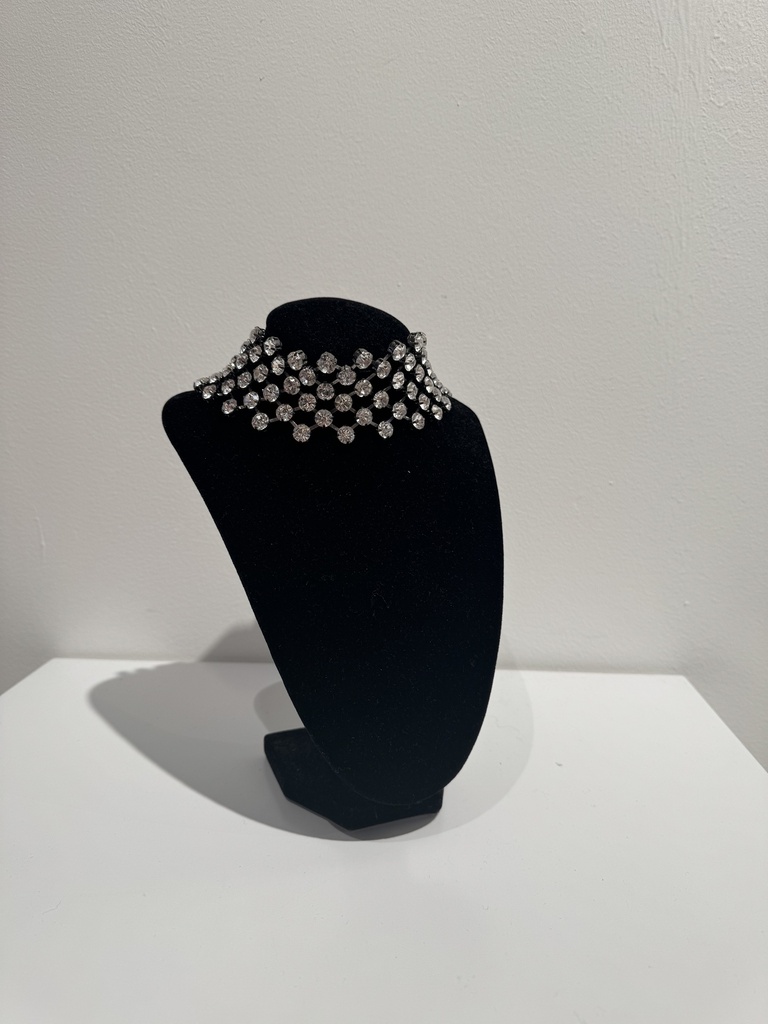 LOC   - Collier strass silver - A1498