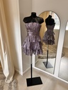 Collective - robe bustier mauve - Collection Milky - 1446