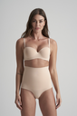 BYE BRA - Culotte taille haute sculptant - Beige - Strong - XL