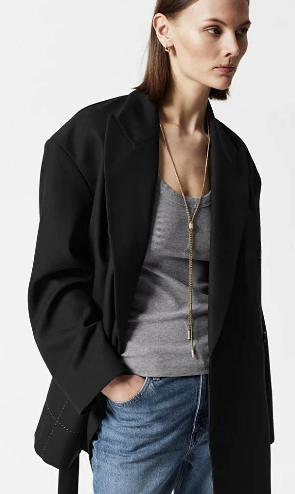 LOC- &Other Stories- Collier Lariat Gold- A401