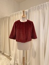 Veste fourrure bordeaux - T38 - C01129