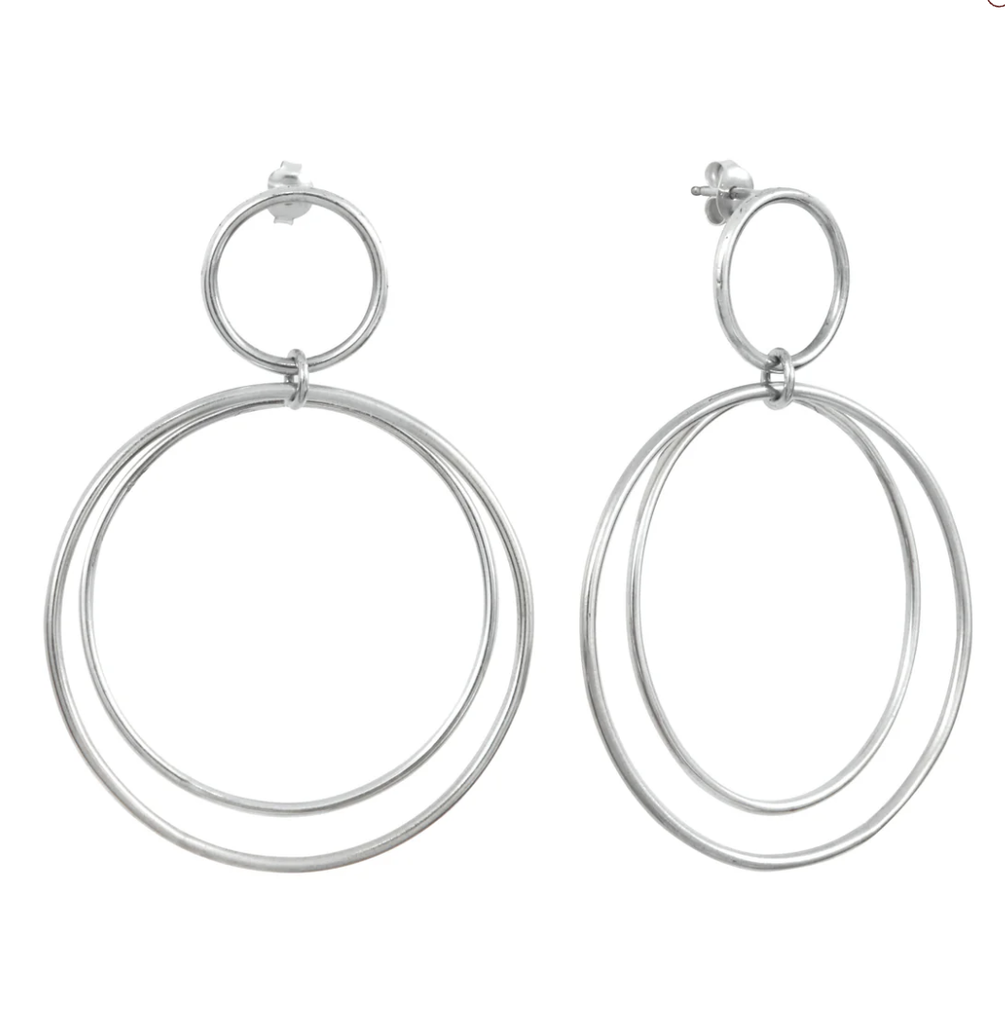 Aurore Havenne - Boucles d'oreille Calista Silver