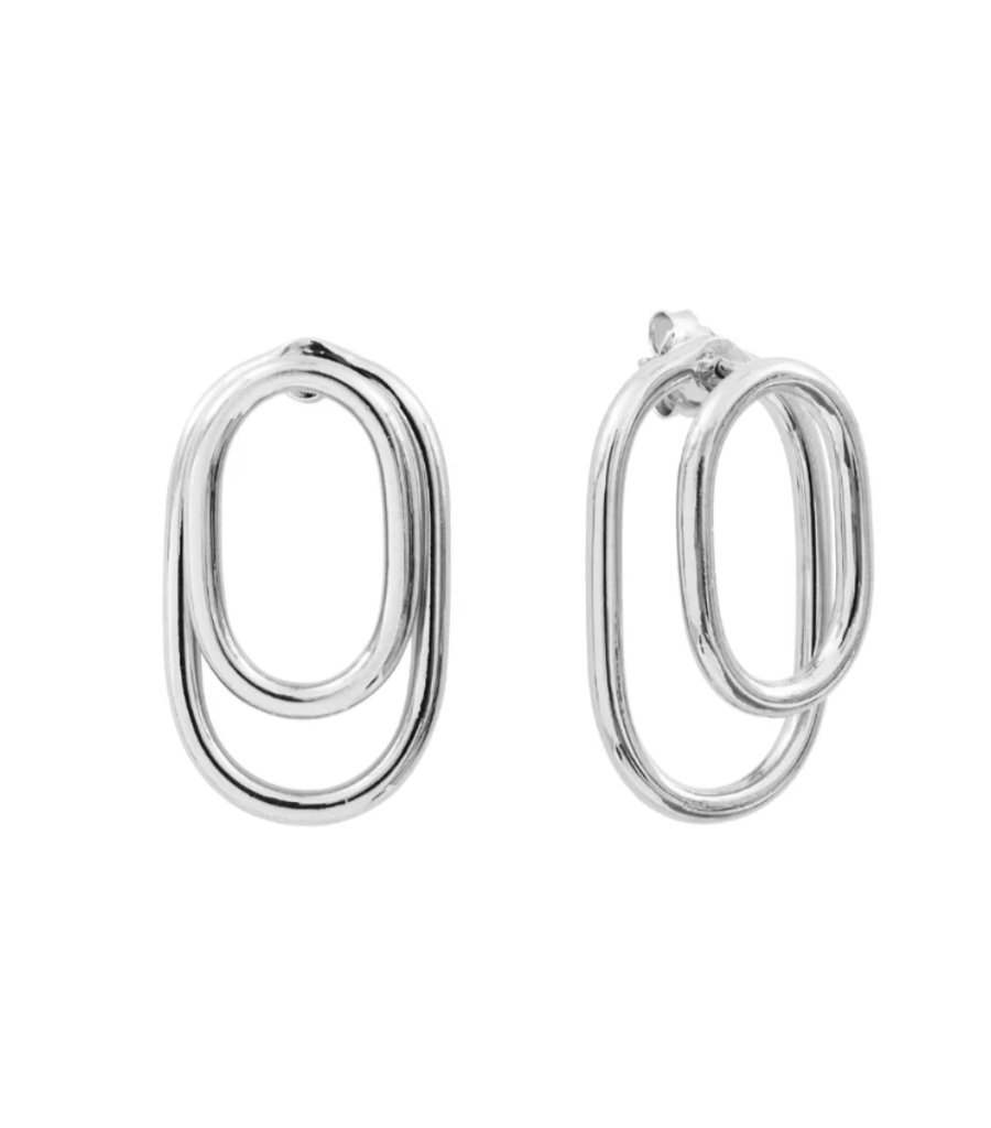 Aurore Havenne - Boucles d'oreille Aphéléia Silver