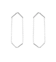 Aurore Havenne - Boucles d'oreille Double Silver