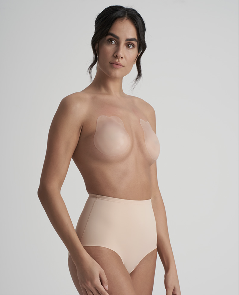 BYE BRA - Adhésifs Pads – Beige & Cache-tétons Pull-Ups Rabbit - Silicone 