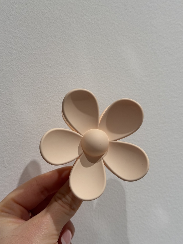 Pince à cheveux Fleur Rose (grande)