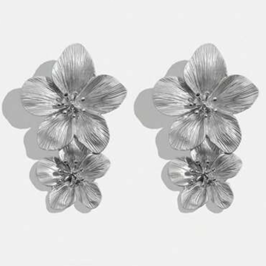 BO Double fleurs silver - Collection PAL   