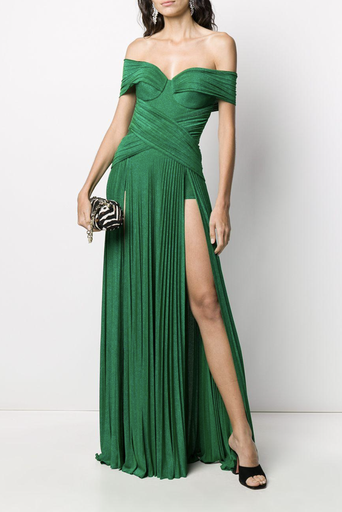 emerald green mermaid dress with sleeves Green Mermaid Prom Dress with Butterflies