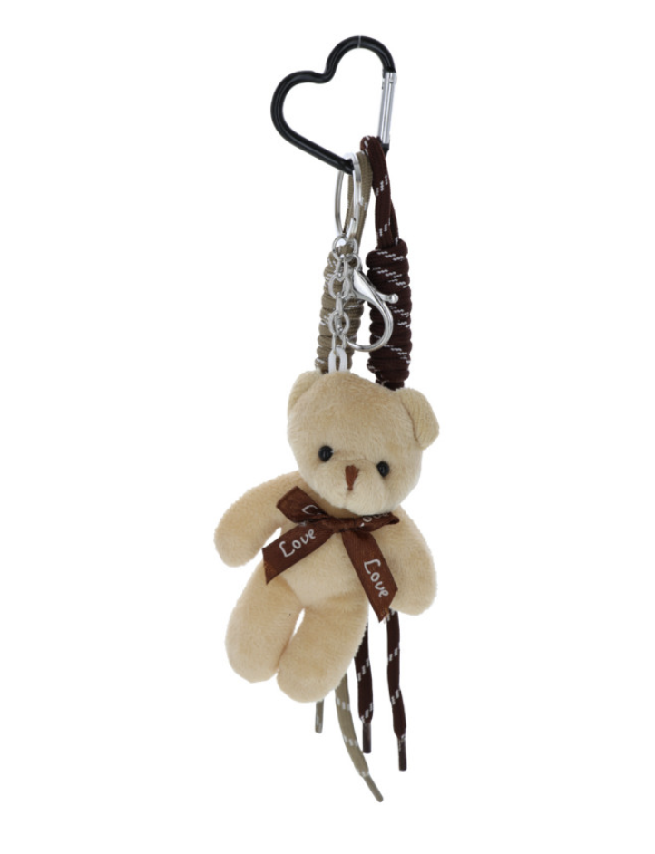 Porte-clefs - nounours blanc