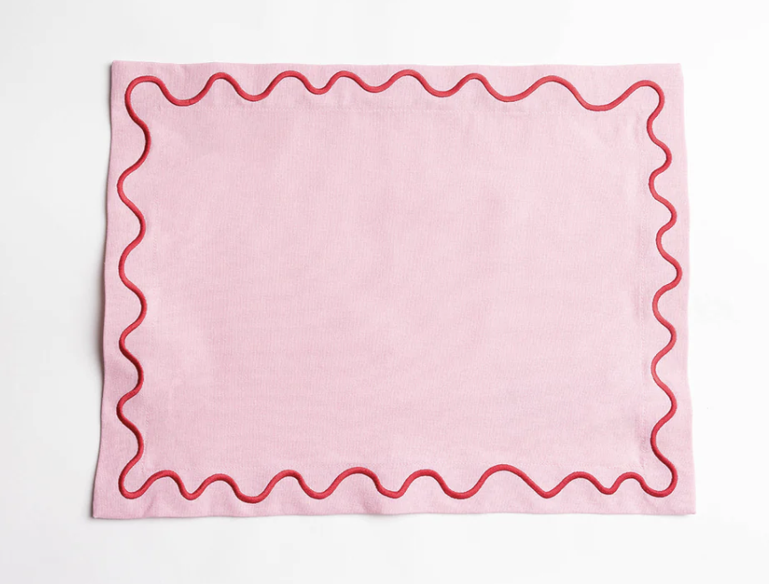 Set de table - rose & rouge