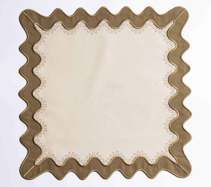 Set de table - beige & green