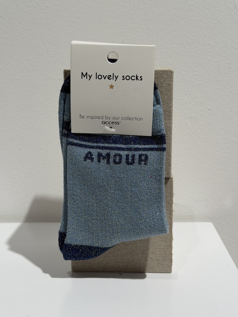 Chausettes  pailletées - Amour  