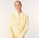 MAJE - Veste tweed jaune  - P0024