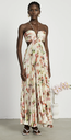 Robe longue multicolore plissée -  T38 - P0038  