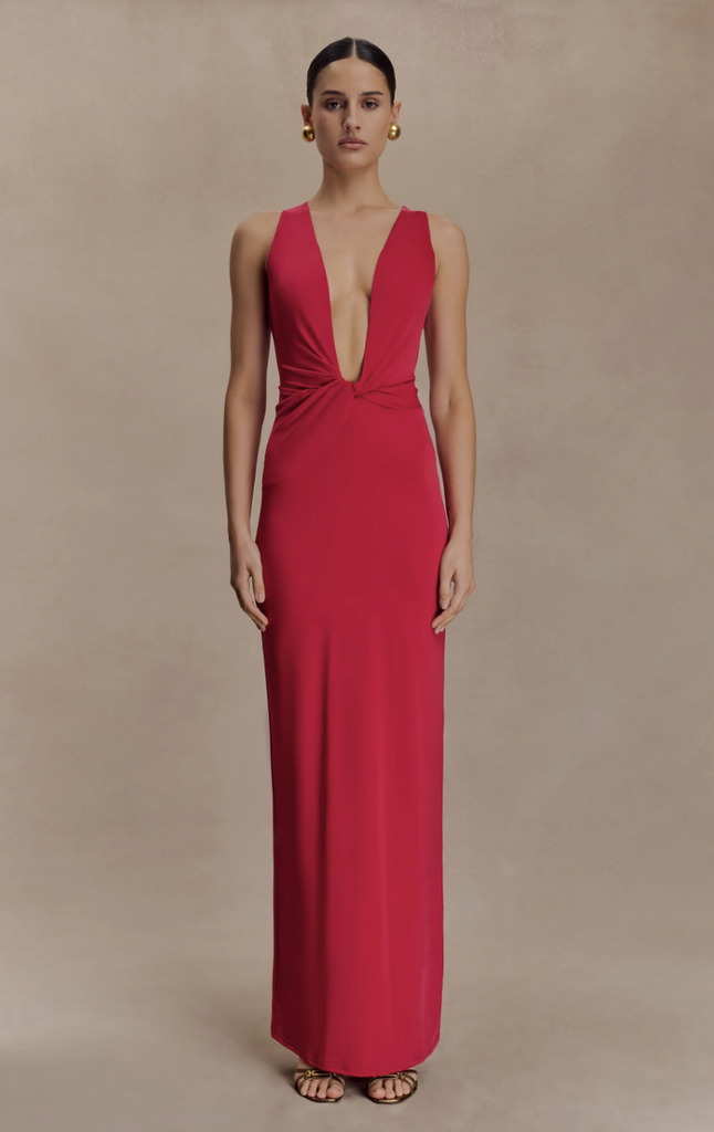 MESHKI - Robe Stella Maxi Rouge - T36/38 - P0041