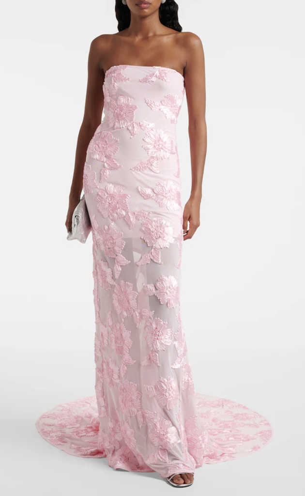 Rotate - Robe bustier rose avec fleurs - T36 - P0052