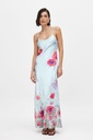 Robe Bleu ciel coquelicots - T36 - P0062