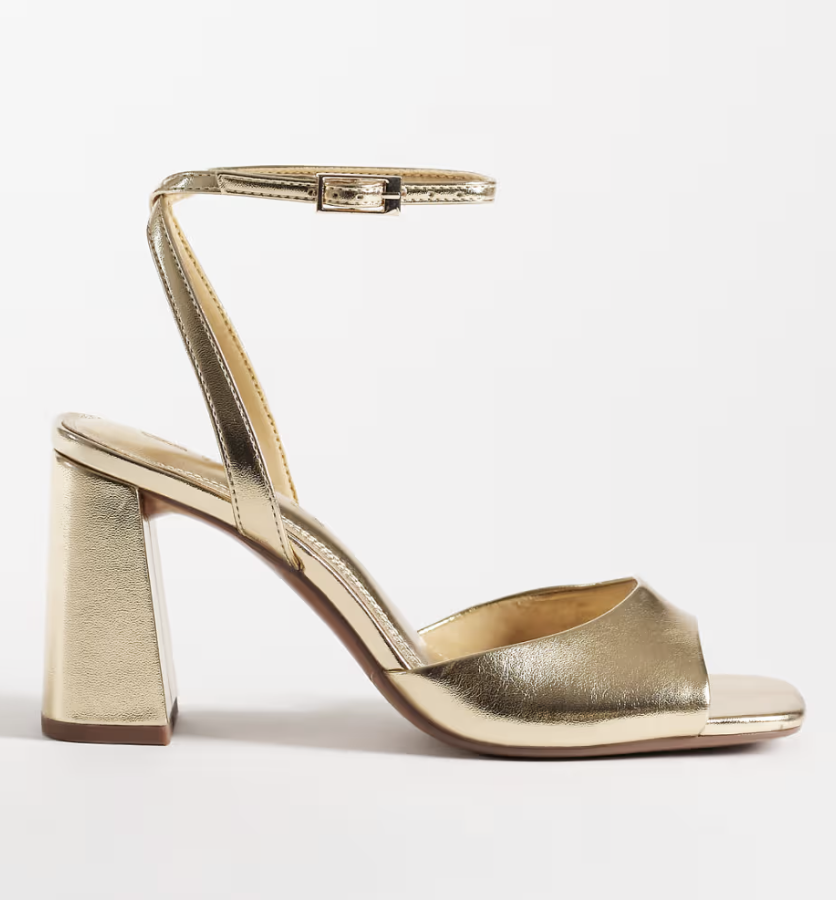 Talons doré à bout carré - taille 38 - T48
