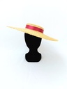 T&O CONCEPT - Chapeau paille à ruban rouge - A552