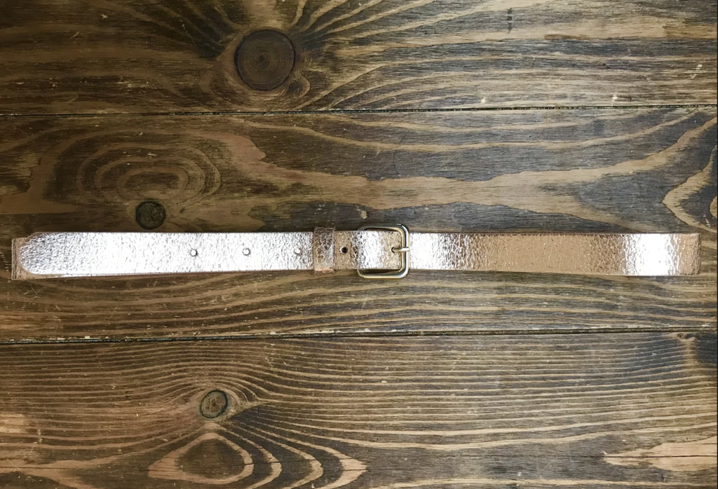 Ceinture Doré cuir XS - B012