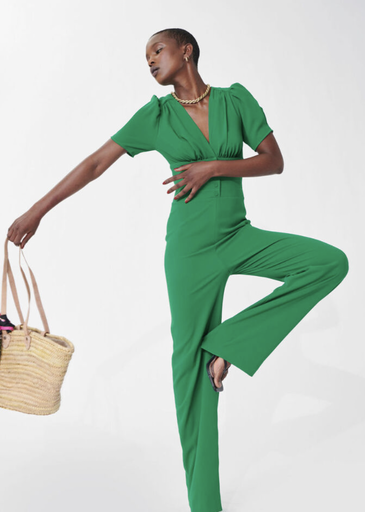 TARA JARMON - Combinaison verte - T42- C02983