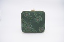 Sac Vert Sequins Carré - A863