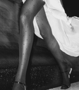 Collants Doris Pois 40 Den - Noir - Swedish Stockings