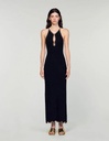 SANDRO - Robe Midi noire - T34 - C03510