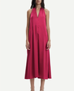 SAMSOE - Robe Midi cerise  - C03037