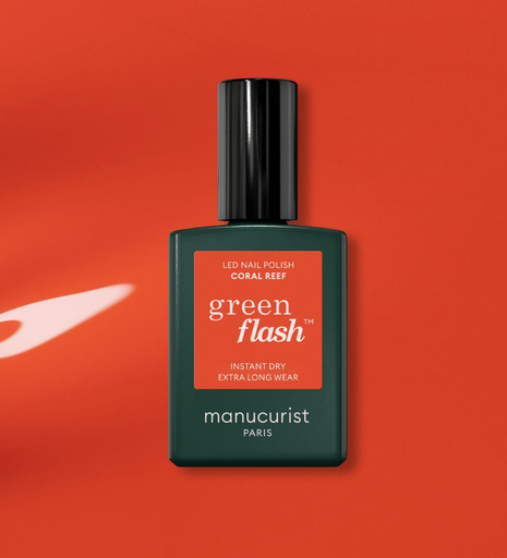 [26519] Vernis Semi-Permanent Green Flash - CORAL REEF - Manucurist