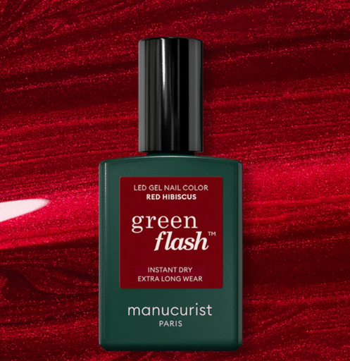 [47830] Vernis à ongles semi permanent Green Flash Red Hibiscus - Manucurist