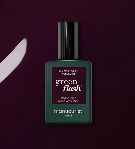 [48995] Vernis Semi-Permanent Green Flash - AUBERGINE- Manucurist