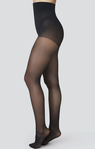 Irma Support Tights Black - Swedish Stockings