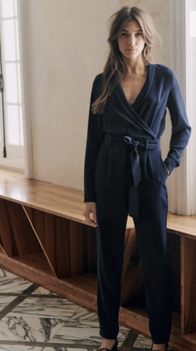 [C03028] SEZANE - Combinaison longue bleue HEAVEN  - T44 - C03028