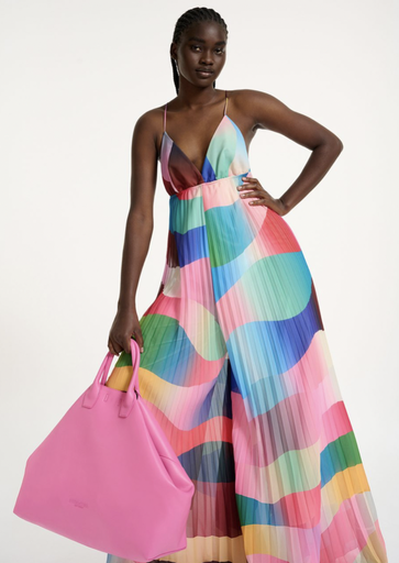 [C03030] ESSENTIEL - Robe Combinaison Maxi multicolore - C03030