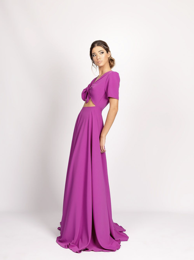 [C03034] ROCIO OSORNO - Robe Maxi fushia  - T38 - C03034